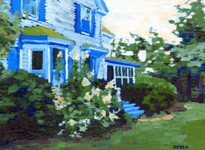 Sargent Home, Chelsea Maine 10&quotx12&quot acrylic on canvas, 2006